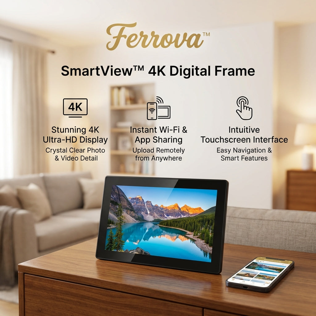 Ferrova™ SmartView 4K Digital Frame